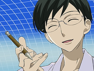anime man wearing eyeglasses